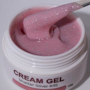 Cream Gel Shatter Silver #35