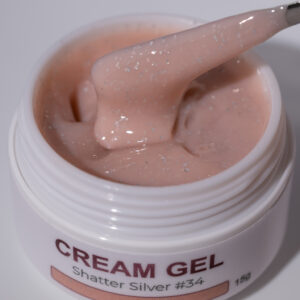 Cream Gel Shatter Silver #34