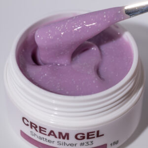 Cream Gel Shatter Silver #33