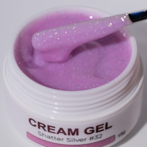 Cream Gel Shatter Silver #32