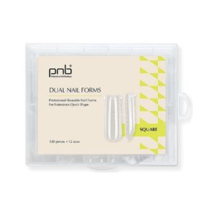 Многоразовые верхние формы для наращивания Dual Nail Forms PNB, Square ( 120 шт )